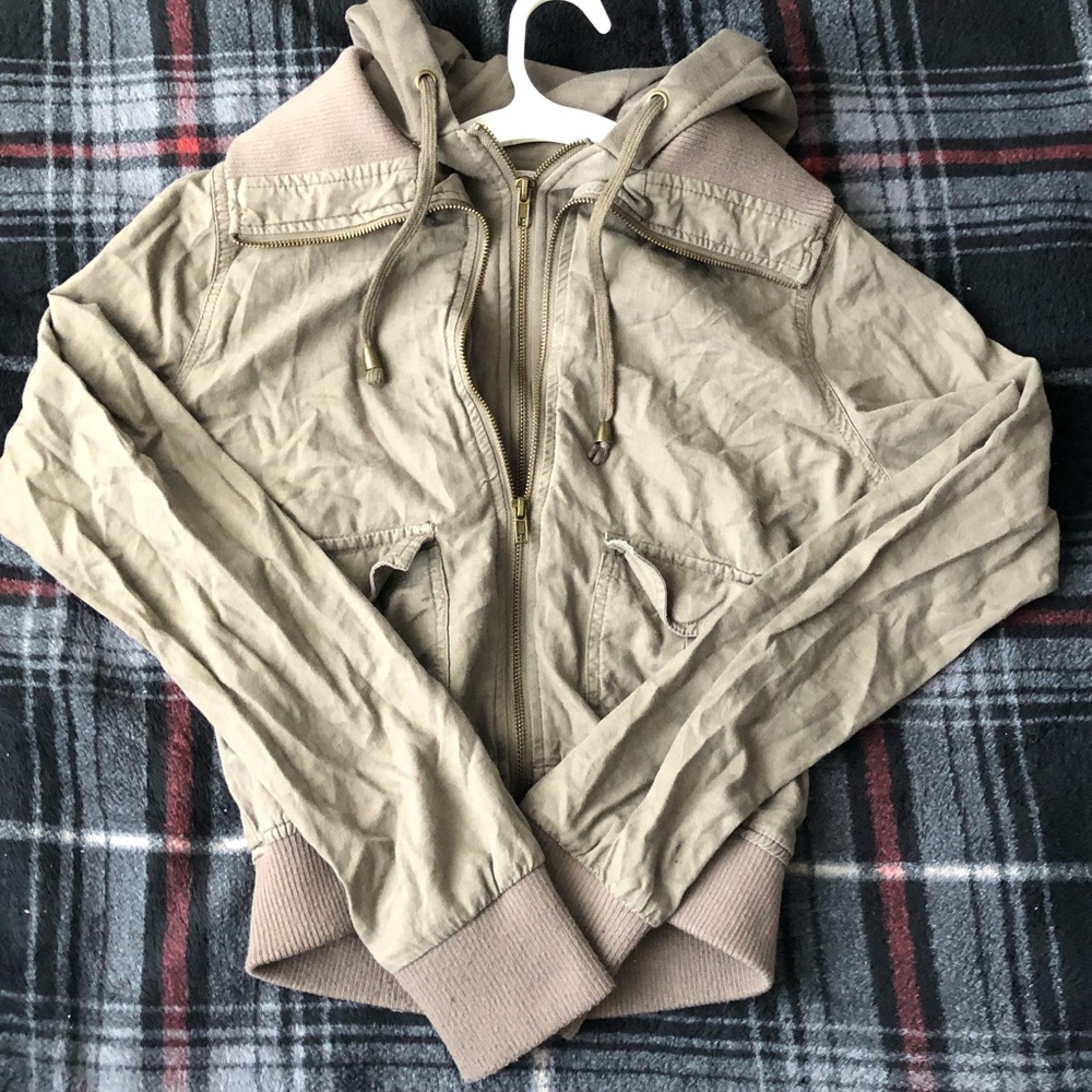 cropped military jacket